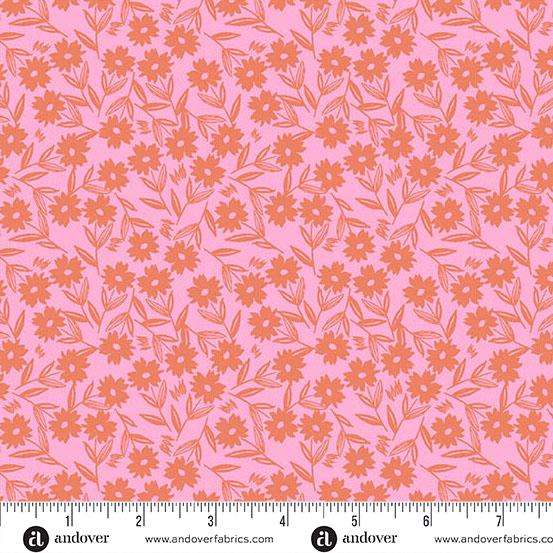 Petals_Stitches_-_Pink_Sunshine_Blooms_A-1569-EO_Cotton_Fabric